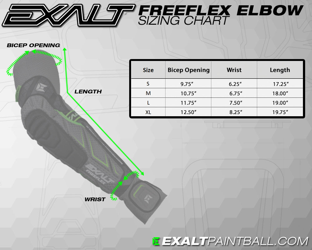 Exalt Freeflex Elbow Pads - Gray