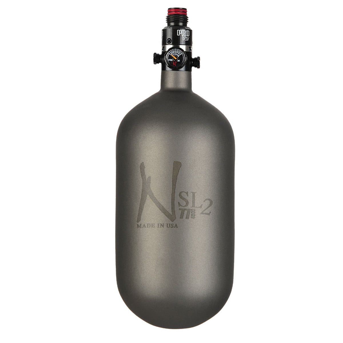 Ninja 77/4500 SL2 HPA Tank w/ ProV2 Regulator - Cerakote Gunsmoke