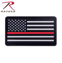 Rothco PVC Patch - Thin Red Line Flag