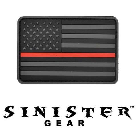 Sinister Gear PVC Patch - Thin Red Line