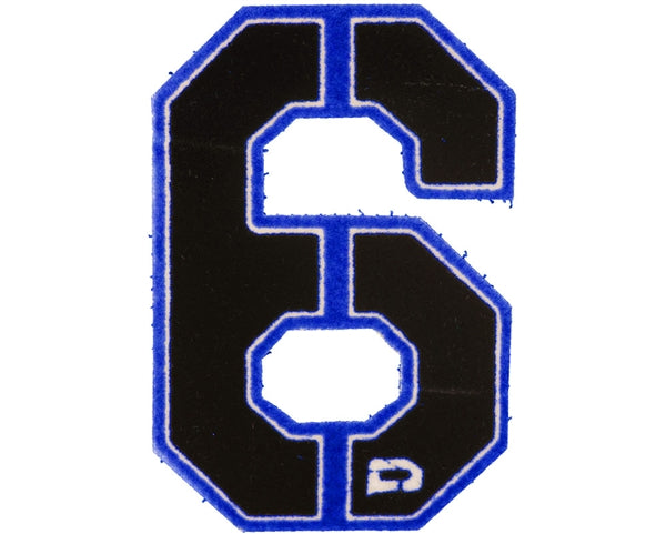 Push Velcro Numbers - Blue