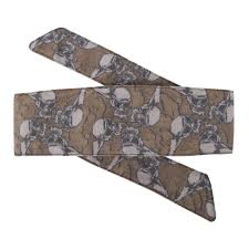 HK Headband- Hostilewear Skulls - Tan