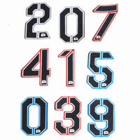 Push Velcro Numbers - Blue